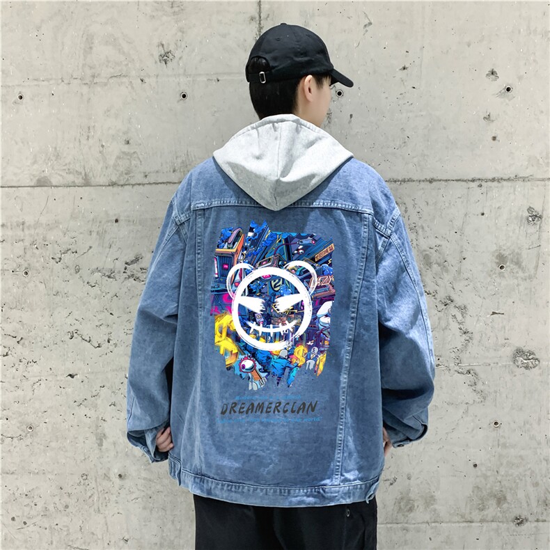 jk669-p80-限价108现货连帽可脱卸港风大码牛仔ins外套cityboy,女装短外套,星座116