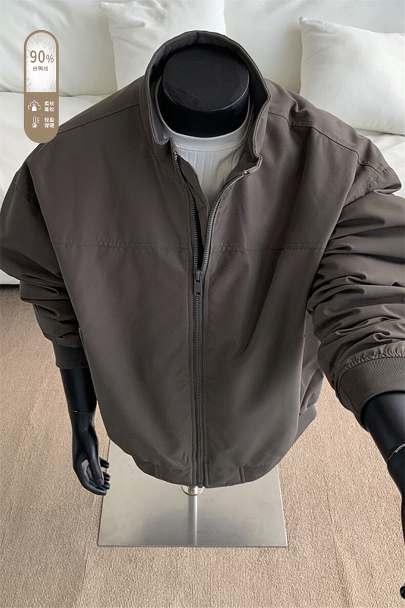 广检90%白鸭绒冬季假模羽绒服充绒量75gM-5XHY25598-特P109,男装羽绒服,电商A022