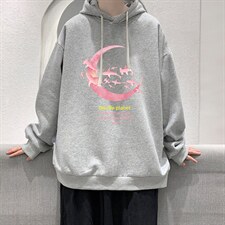 WY2209-P35加绒款-P40纯棉连帽卫衣男大码运动帽衫宽松薄外套男，男装卫衣，电商A040
