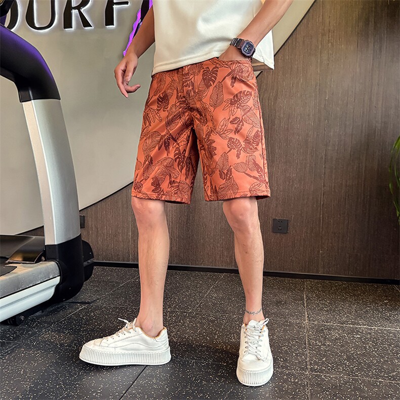 N21-P58控78复古个性花色短裤男休闲宽松潮牌五分裤2025新款夏季,男装牛仔裤,星座102A（原电商D309-1）