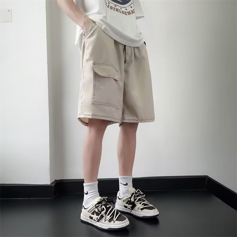 夏季短裤男韩版潮流缉明细透气五分裤宽松百搭裤子K1028-P30,男装休闲裤,星座1109-3