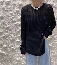 新款镂空毛衣，女装针织衫/毛衣，SMOOTH