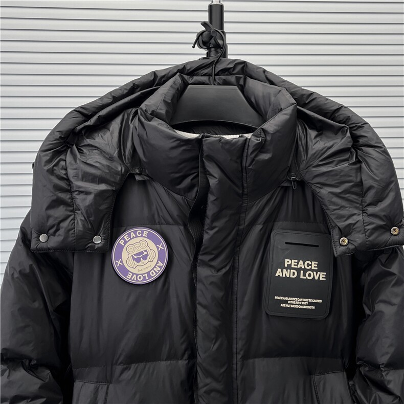 1506-1/QHJ0/P234黑金新标羽绒服炸街时尚防风加绒加厚韩版长款,男装羽绒服,星座1506