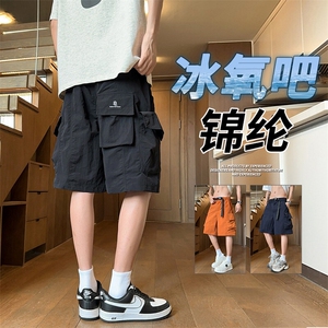 抖音品质美式机能工装短裤男女潮牌短裤A146-GY510特p35量大优图片