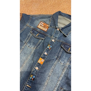 美式潮流肩章轻奢机车风牛仔外套男夹克上衣JA8819-特价P72图片