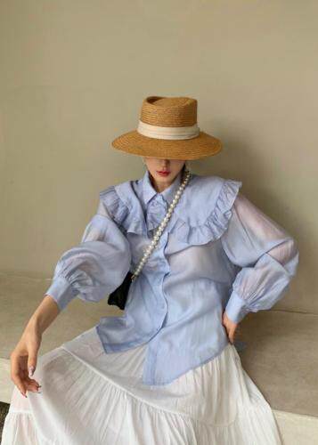 韩版时尚衬衫，女装衬衫，H101