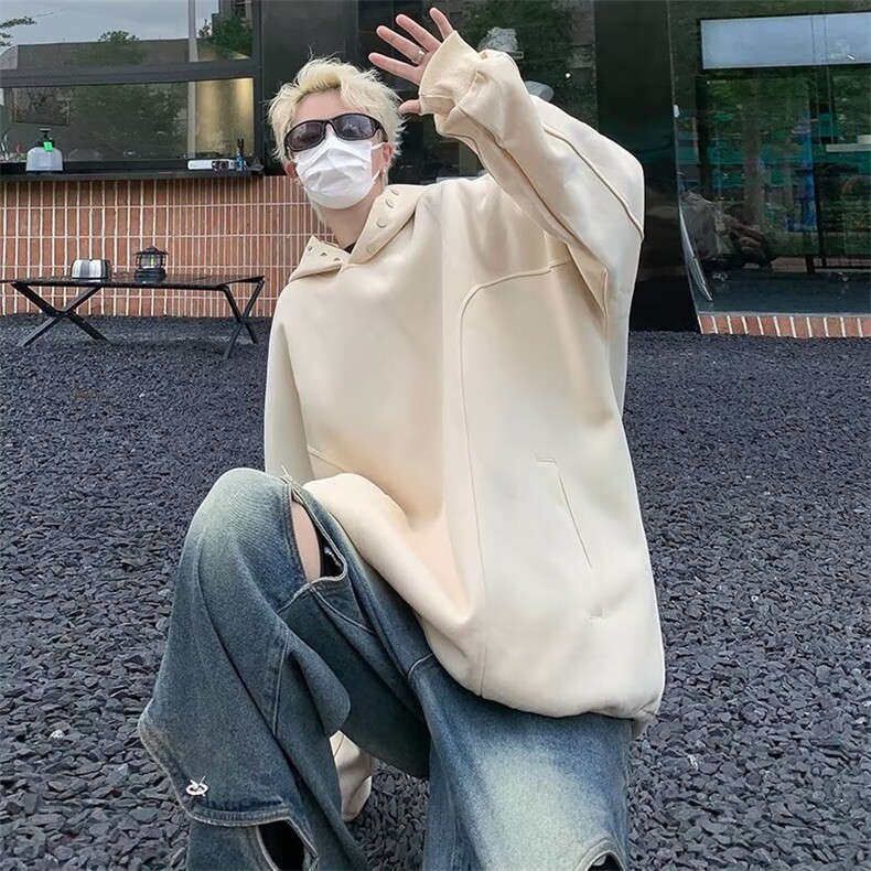 慵懒简约新款时尚青少年潮流ins连帽卫衣男套头外套男秋季Q44/P55,男装卫衣,星座506