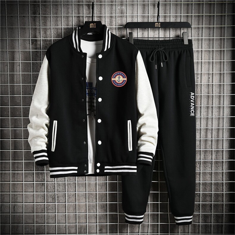 秋季新款棒球服卫衣套装情侣学生卫衣班服XZ102A-4-8687-P95,男装休闲套装,星座211-2