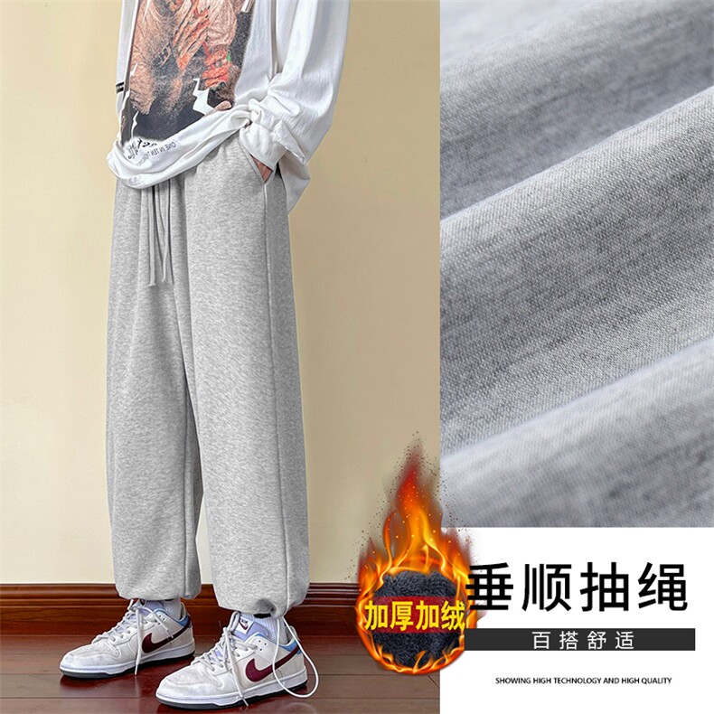 2023秋冬新品休闲百搭加绒休闲卫裤 WK01-1特批23-加绒特批30图片