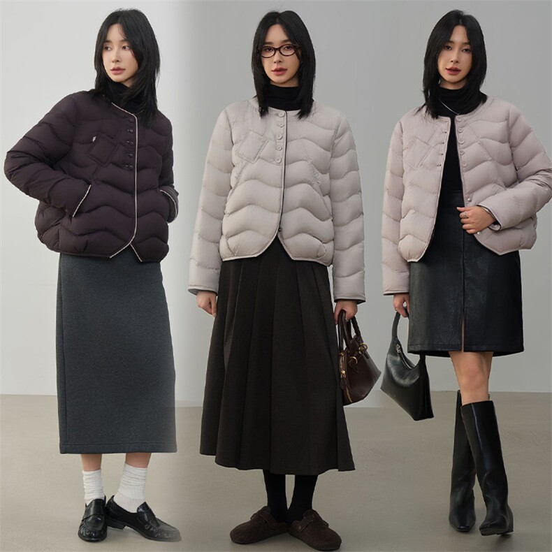 现货2025年冬季新款90白鸭绒休闲风羽绒服女，女装羽绒服，阳光伊恋