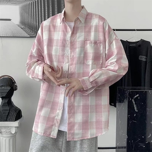 长袖衬衫男港风日系外套C8011P32图片