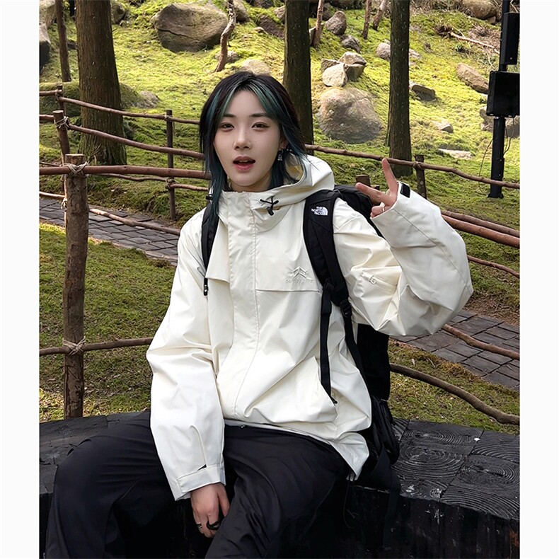 港风大码美式户外山系连帽冲锋衣夹克男女XZ213-JK9901-P75控108,男装夹克,星座213