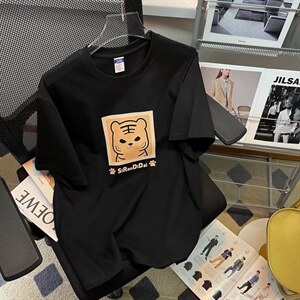 男圆领T恤宽松短袖T507P30图片
