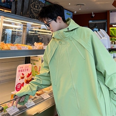 JK5010/P70春装新款个性冲锋衣夹克男潮上衣百搭外套，男装夹克，电商A141