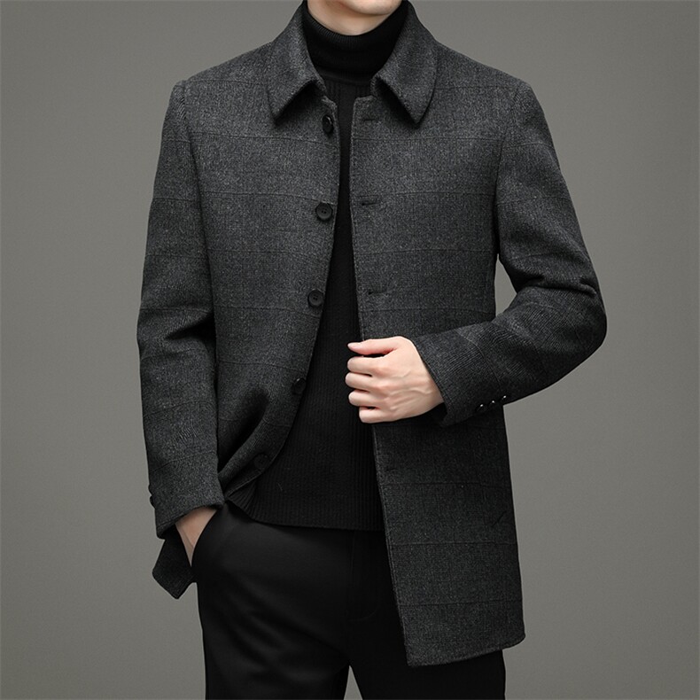 冬季新款羽绒服大衣中长款男士商务休闲XS98981-P382，男装羽绒服，钱塘6003A(原)4033A