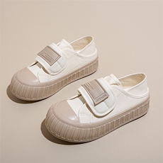 帆布鞋女2024新款学生韩版ins百搭厚底板鞋春秋休闲鞋，女鞋帆布鞋，电商A223
