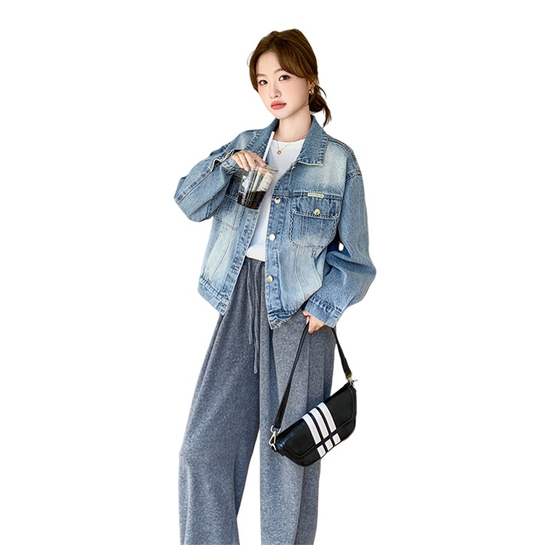 新品现货秋季时尚牛仔短外套5803—P135---K188,女装短外套,2C253
