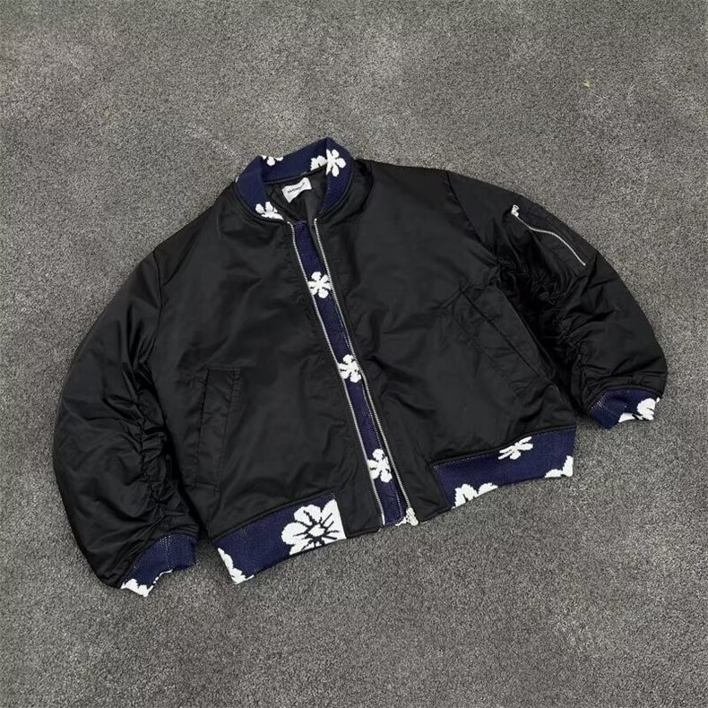 美式复古提花高级感棒球服外套女宽松潮牌痞帅飞行员夹克P20-P75,男装夹克,星座310A-4