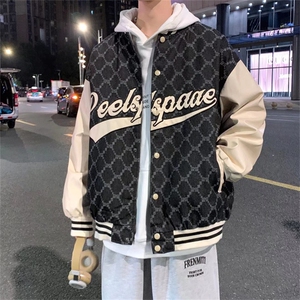 棒球服外套男女秋季潮流情侣夹克港风潮牌宽松休闲上衣JK1832-P48图片