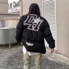 2025新款潮美式高街棉服外套女潮牌复古百搭棉衣棉袄面包服冬季，男装棉衣，星座506A