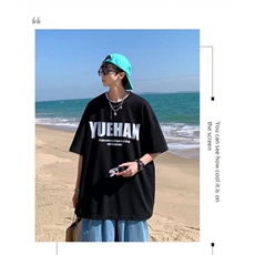 网络图现货美式复古小圆领重磅纯棉潮流印花短袖T恤JT44-30，男装T恤，星座715-7