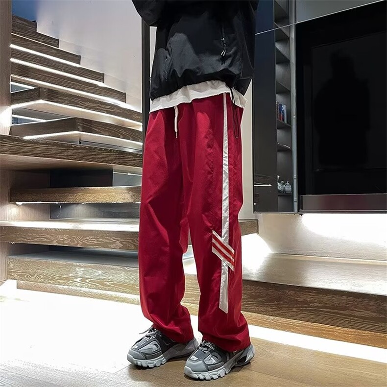 休闲裤男韩版潮流拼色束脚裤个性2024秋季新款ins长裤K4456-P35,男装休闲裤,星座412-3