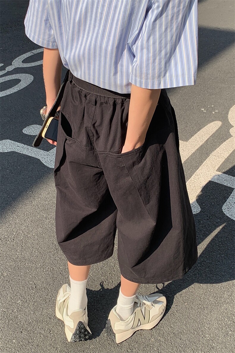 2024夏季潮牌美式日系七分裤k7208p58,男装休闲裤,电商A138B