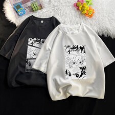 HT73176-P22华夫格t恤男短袖男大码五分袖毛毯，男装T恤，电商A040