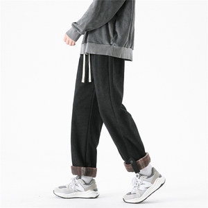 面料：100涤纶 秋冬休闲裤男灯芯绒D329-QM540-P60-控78图片