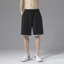 2023夏季薄款运动短裤男冰丝速干五分裤  WK60-特批22图片