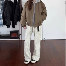 美式高街大理石纹理脏脏牛仔裤cleanfit休闲工装裤子K6683-P59，男装牛仔裤，星座412-1