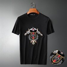 2021春秋季针织衫刺绣男士短袖毛衣QT7115802P65平铺延续，男装针织衫/毛衣，钱塘6066（原711）