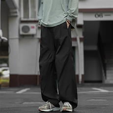 美式斜切褶皱防泼水休闲裤男宽松冲锋裤工装裤K24125-特P28控58，男装工装外套，电商A001