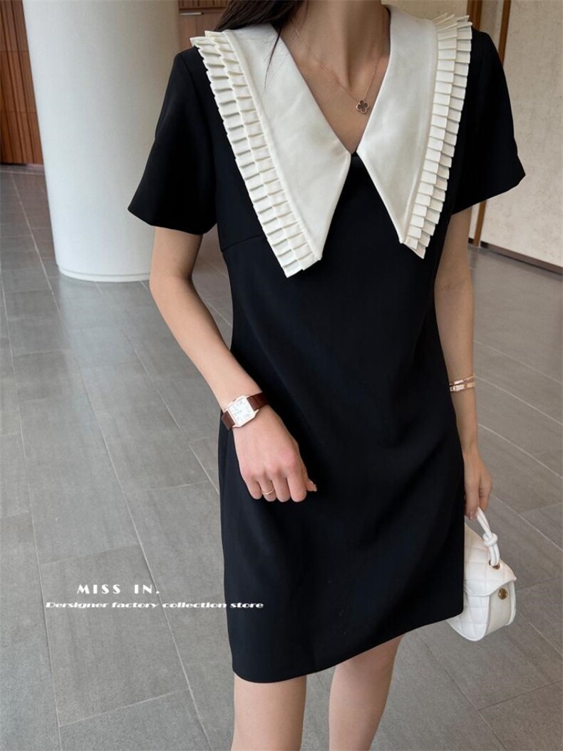 高品气质连衣裙学院风减龄，女装连衣裙，蜜思印·金