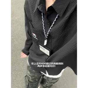 XZ809A/SYR23/特P28/控55  泡泡格腊肠狗绣花长袖衬衫图片