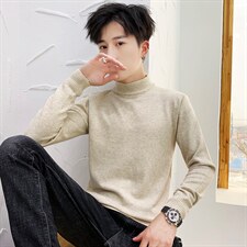 跑量款秋冬新款半高领针织衫毛衣男士流行套头403-1-M001-P20，男装针织衫/毛衣，星座1018