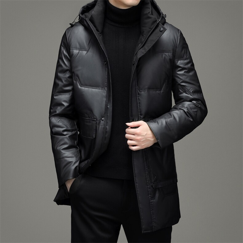2023秋冬新款羽绒服男士中长款连帽休闲保暖外套潮ZELD9832-P370,男装羽绒服,电商B212（原钱塘6029）