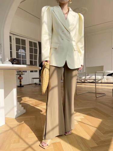 秋季新款上新条纹拼接泡泡袖外套，其它，LION&CAT(2F)