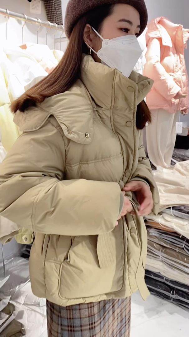 连帽羽绒服，女装羽绒服，驿谷