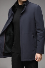 BB6557秋冬2023年男士新款夹克兔毛内胆大衣保暖派克服P792，男装皮衣，电商B360
