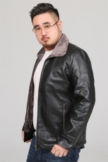 L-8XL秋冬新款加绒加厚男士棉衣外套皮棉服加肥加大码8817款P145，男装棉衣，星座802