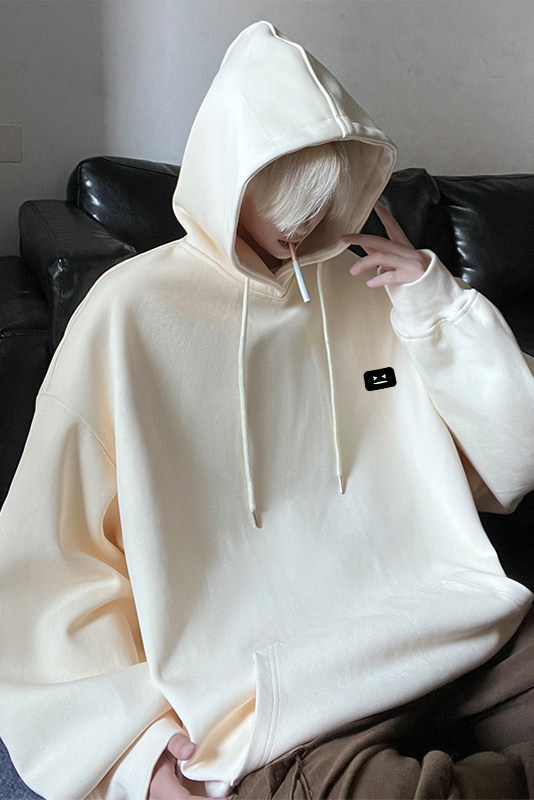 秋季新款INS潮流百搭简约小标宽松连帽卫衣JK23344特批30控49,男装卫衣,星座605(原A050)