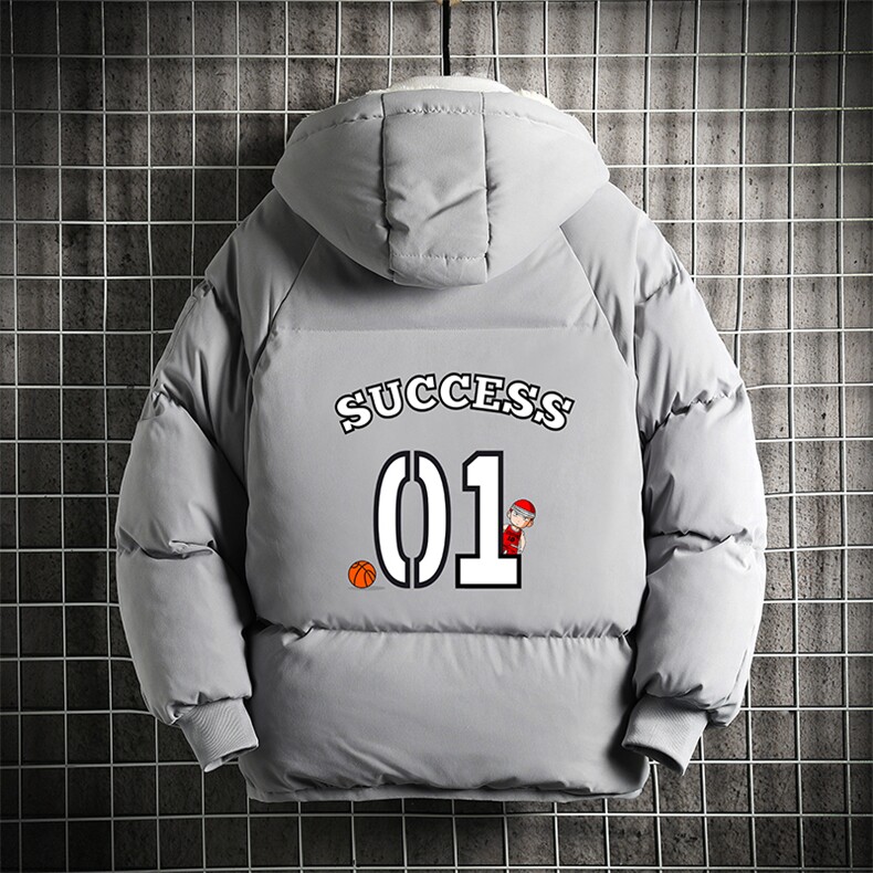 MY16205-P100加厚加绒连帽衣男大码服男面包服男网格挂拍,男装棉衣,电商A040A