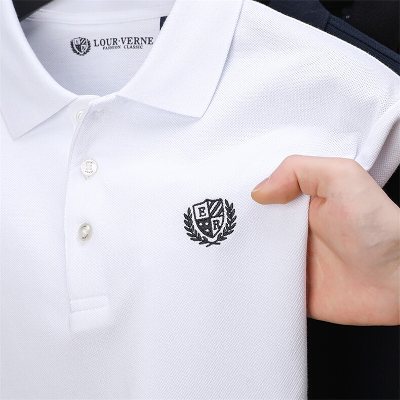 夏季男士短袖T恤纯棉时尚翻领高端Polo衫商务休闲凉感体恤男半袖,男装T恤,电商B212（原钱塘6029）