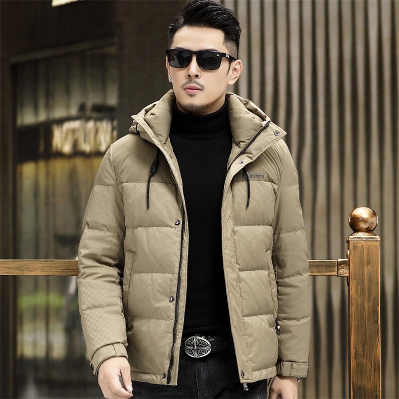 B8038钱塘2020-3有帽商务休闲冬季厚款简约中年男士羽绒服P258图片