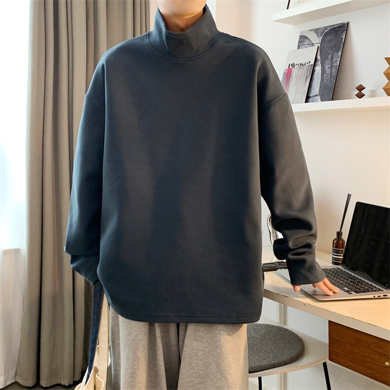 秋冬高领德绒卫衣男有加绒WY965-P35,男装卫衣,星座210-1