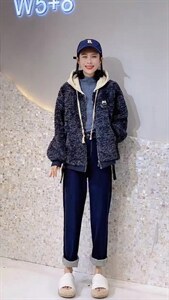 冬装新款 皮毛一体拼接针织帽图片