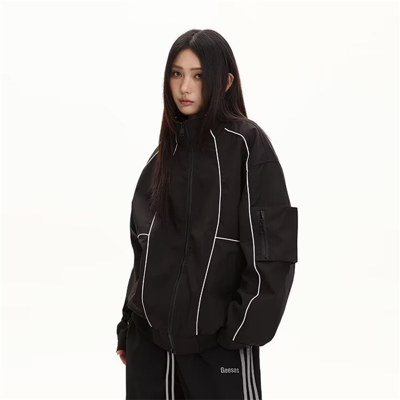港风秋款男运动套装条纹字母印花卫衣卫裤拼接套装TZ174P88,男装休闲裤,星座1013-1