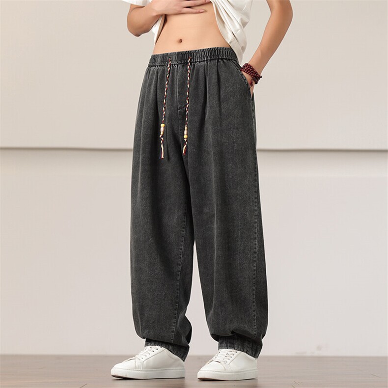 夏季风牛仔宽松大码长裤透气柔软休闲裤男士K2513-P7588,男装休闲裤,电商A008