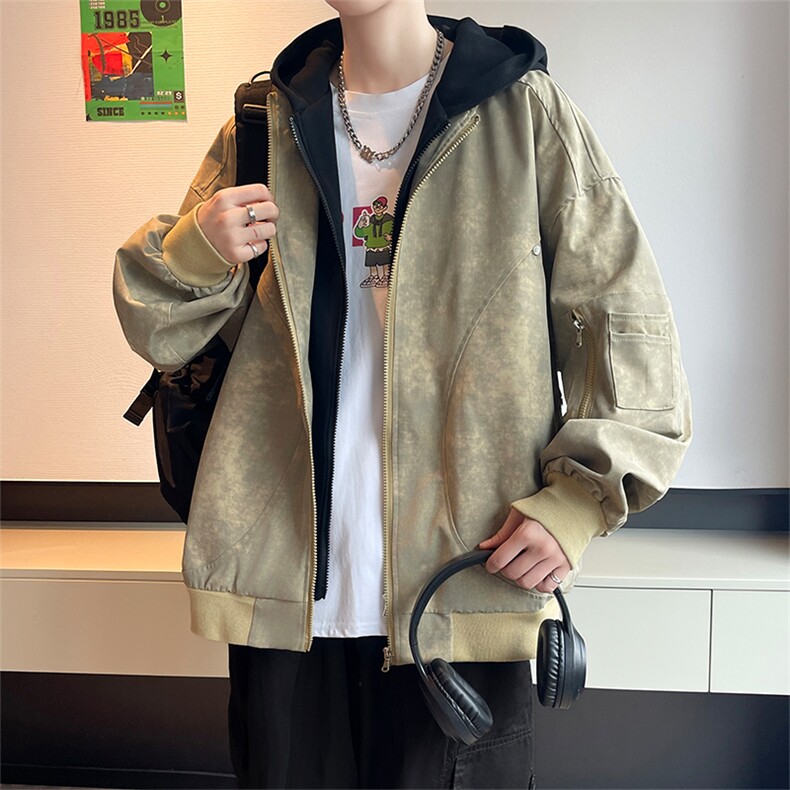 春季假两件青少年百搭夹克情侣春装外套XZ102B-1-JK2533P90,男装夹克,星座102B-1